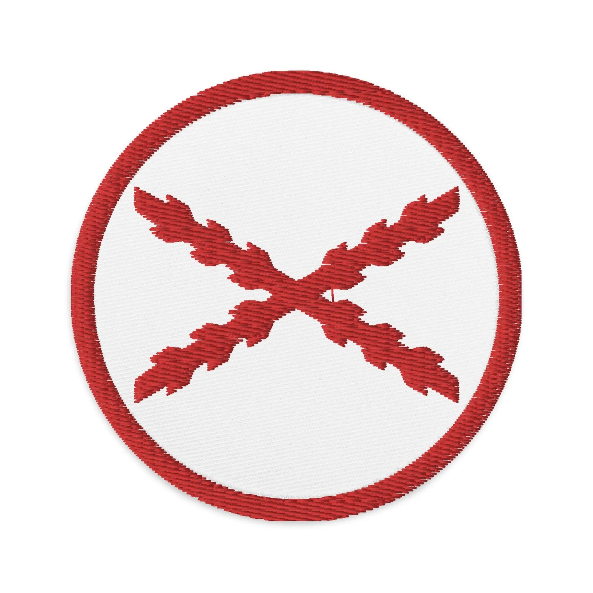 Comprar Parche bordado Cruz de Borgoña Bandera España La Flamenca de Borgoña Patricia Muñoz VOX