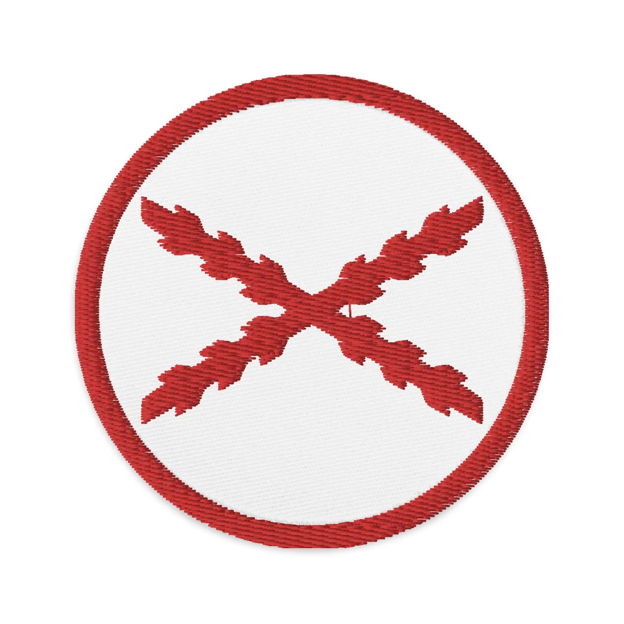 Comprar Parche bordado Cruz de Borgoña Bandera España La Flamenca de Borgoña Patricia Muñoz VOX