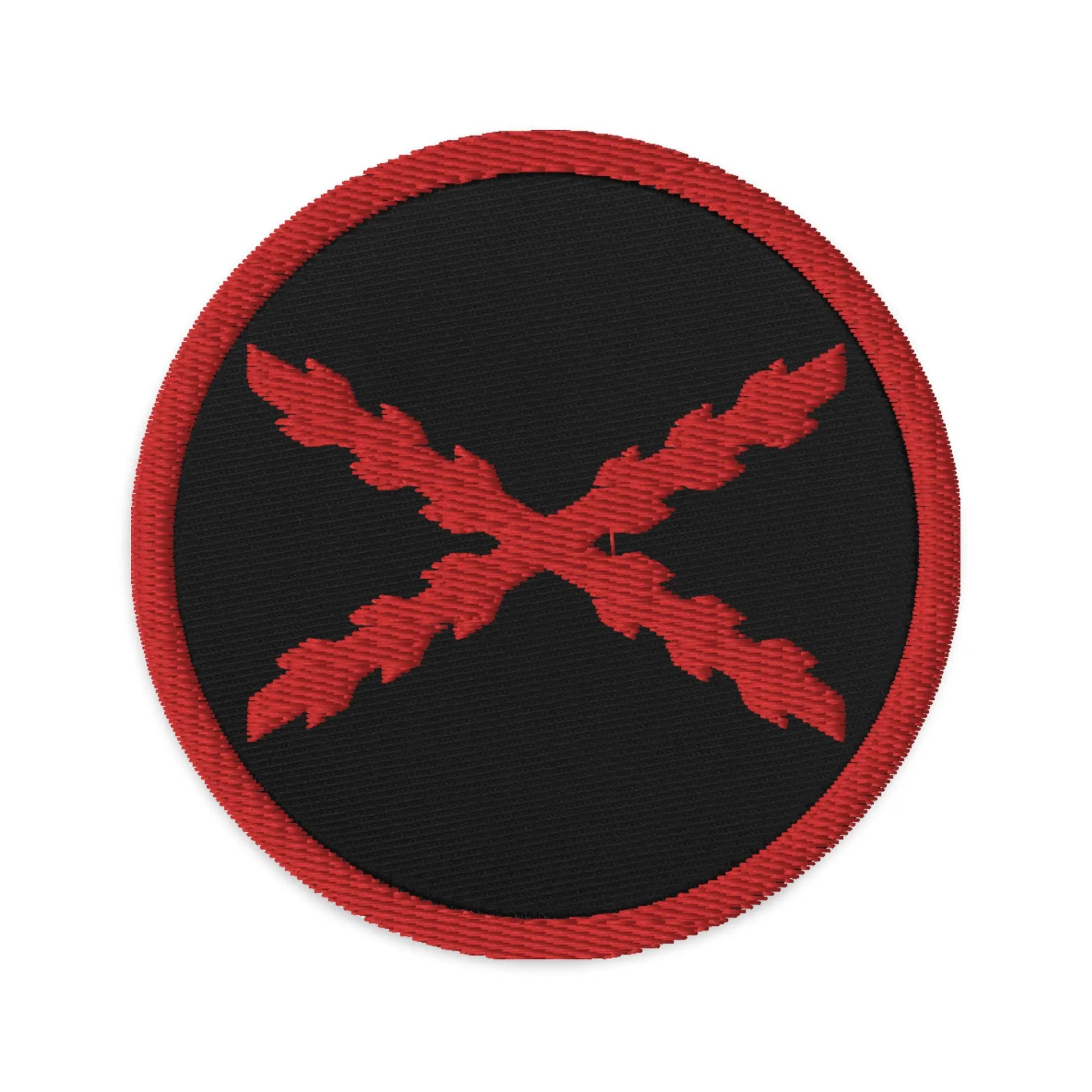 Comprar Parche bordado Cruz de Borgoña Bandera España La Flamenca de Borgoña Patricia Muñoz VOX