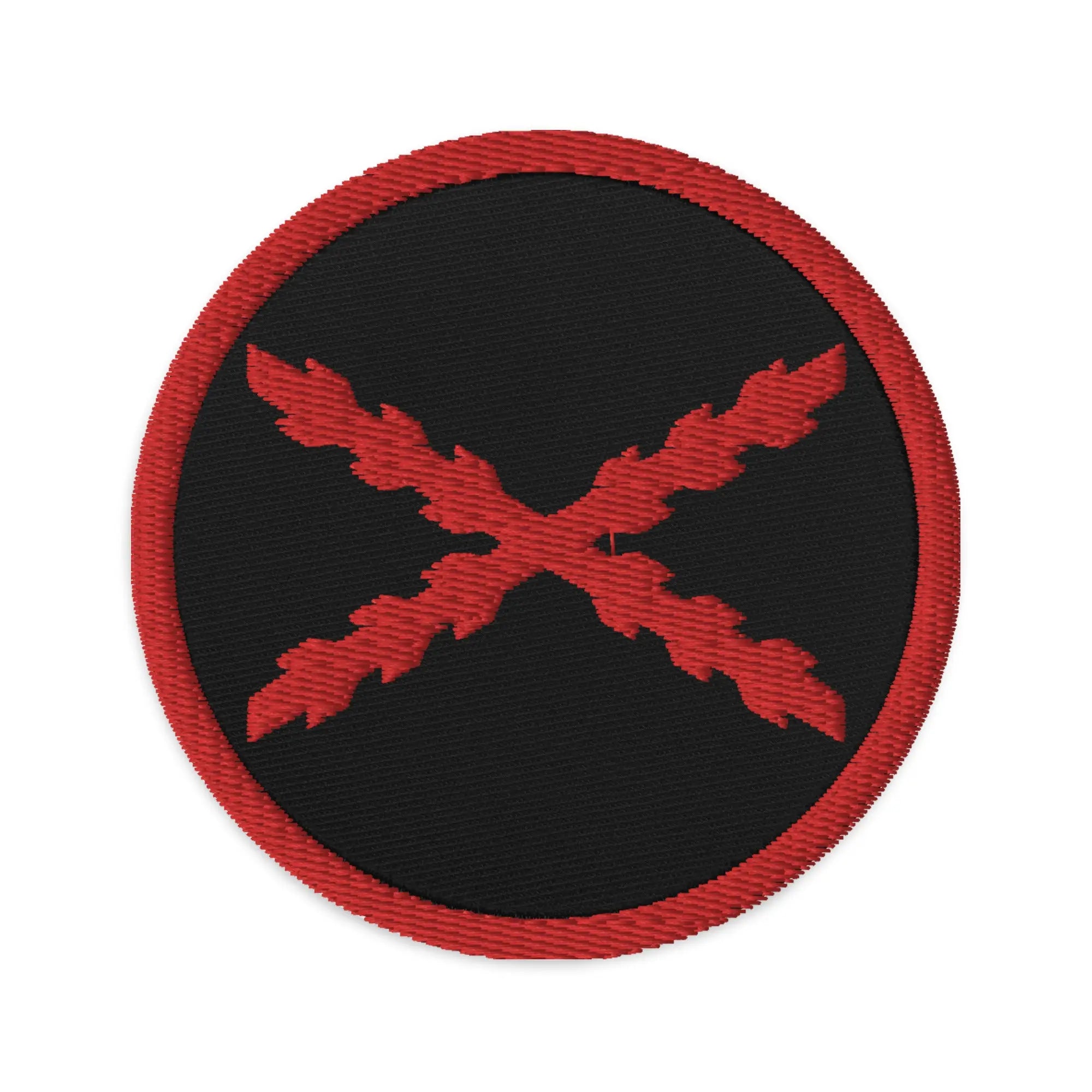 Comprar Parche bordado Cruz de Borgoña Bandera España La Flamenca de Borgoña Patricia Muñoz VOX