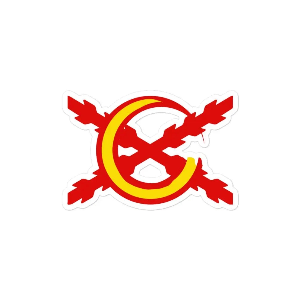 Comprar Pegatina Logo La Flamenca de Borgoña antiburbujas Bandera España La Flamenca de Borgoña Patricia Muñoz VOX