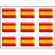 Comprar Pegatina silicona Bandera España rectangular 16x11 mm (1 unidad) Bandera España La Flamenca de Borgoña Patricia Muñoz VOX