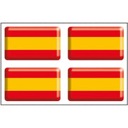 Comprar Pegatina silicona Bandera España rectangular 30x18 mm (1 unidad) Bandera España La Flamenca de Borgoña Patricia Muñoz VOX
