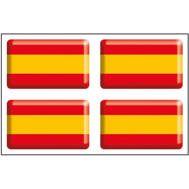 Comprar Pegatina silicona Bandera España rectangular 30x18 mm (1 unidad) Bandera España La Flamenca de Borgoña Patricia Muñoz VOX