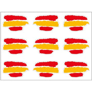 Comprar Pegatina silicona Bandera España trazos 18x11 mm (1 unidad) Bandera España La Flamenca de Borgoña Patricia Muñoz VOX