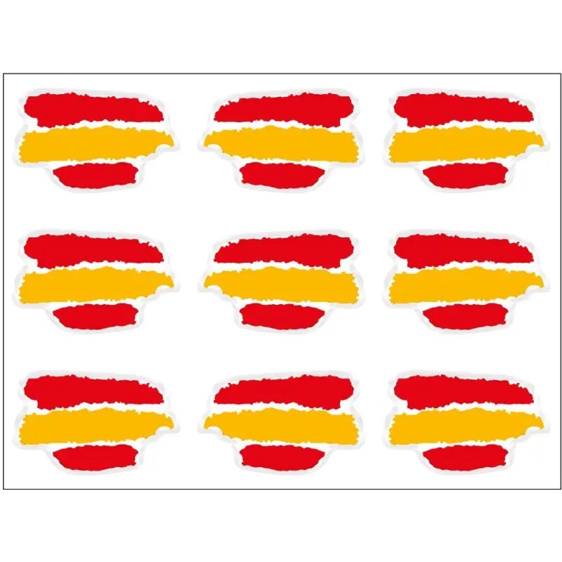 Comprar Pegatina silicona Bandera España trazos 18x11 mm (1 unidad) Bandera España La Flamenca de Borgoña Patricia Muñoz VOX