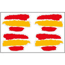 Comprar Pegatina silicona Bandera España trazos 33x21 mm (1 unidad) Bandera España La Flamenca de Borgoña Patricia Muñoz VOX