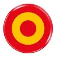 Comprar Pegatina silicona Escarapela Bandera España diana circular 11 mm (1 unidad) Bandera España La Flamenca de Borgoña Patricia Muñoz VOX