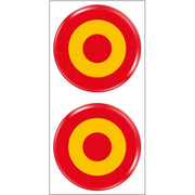 Comprar Pegatina silicona Escarapela Bandera España diana circular 33 mm (1 unidad) Bandera España La Flamenca de Borgoña Patricia Muñoz VOX