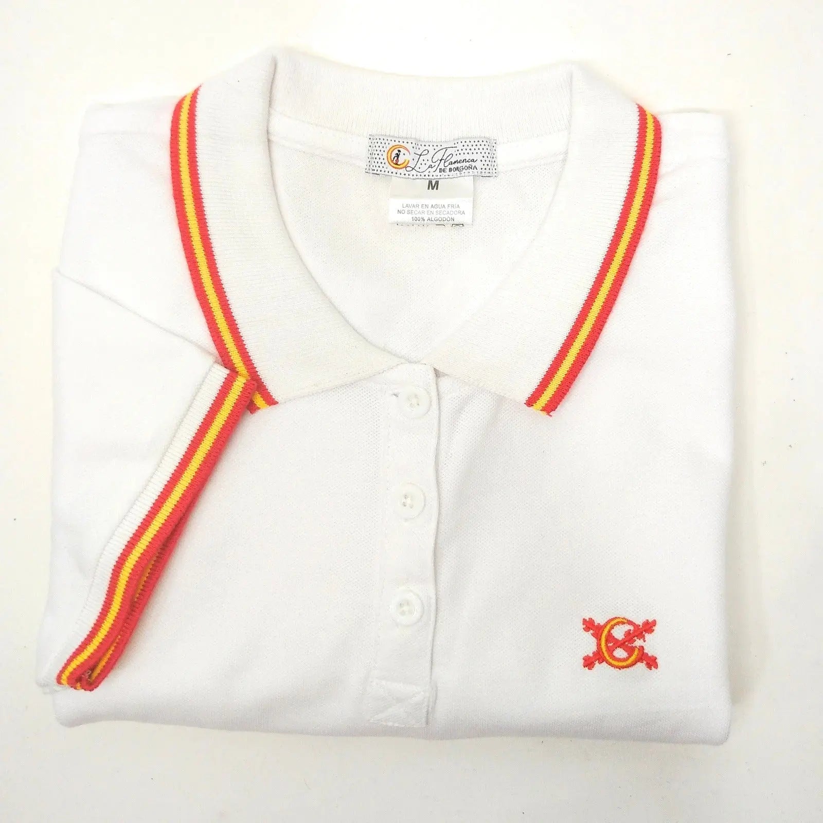 Comprar Polo España hombre Bandera España La Flamenca de Borgoña Patricia Muñoz VOX