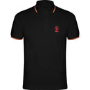 Comprar Polo Falange Bandera España negro hombre Bandera España La Flamenca de Borgoña Patricia Muñoz VOX