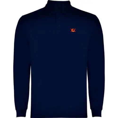 Comprar Polo azul marino manga larga hombre Bandera España La Flamenca de Borgoña Patricia Muñoz VOX