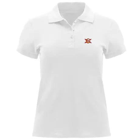 Comprar Polo Mujer Blanco Bandera España La Flamenca de Borgoña Patricia Muñoz VOX