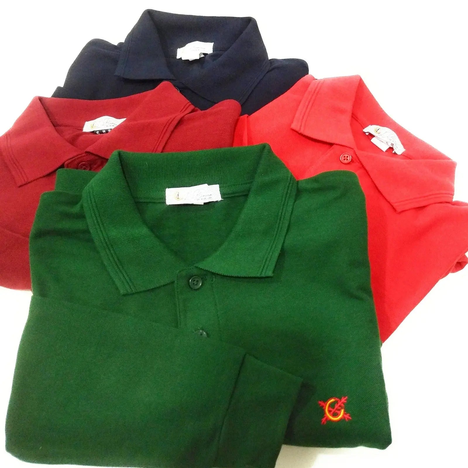 Comprar Polo Bandera España rojo manga larga hombre Talla S - OFERTA Bandera España La Flamenca de Borgoña Patricia Muñoz VOX