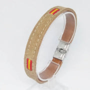 Comprar Pulsera Camel serraje bandera España Bandera España La Flamenca de Borgoña Patricia Muñoz VOX