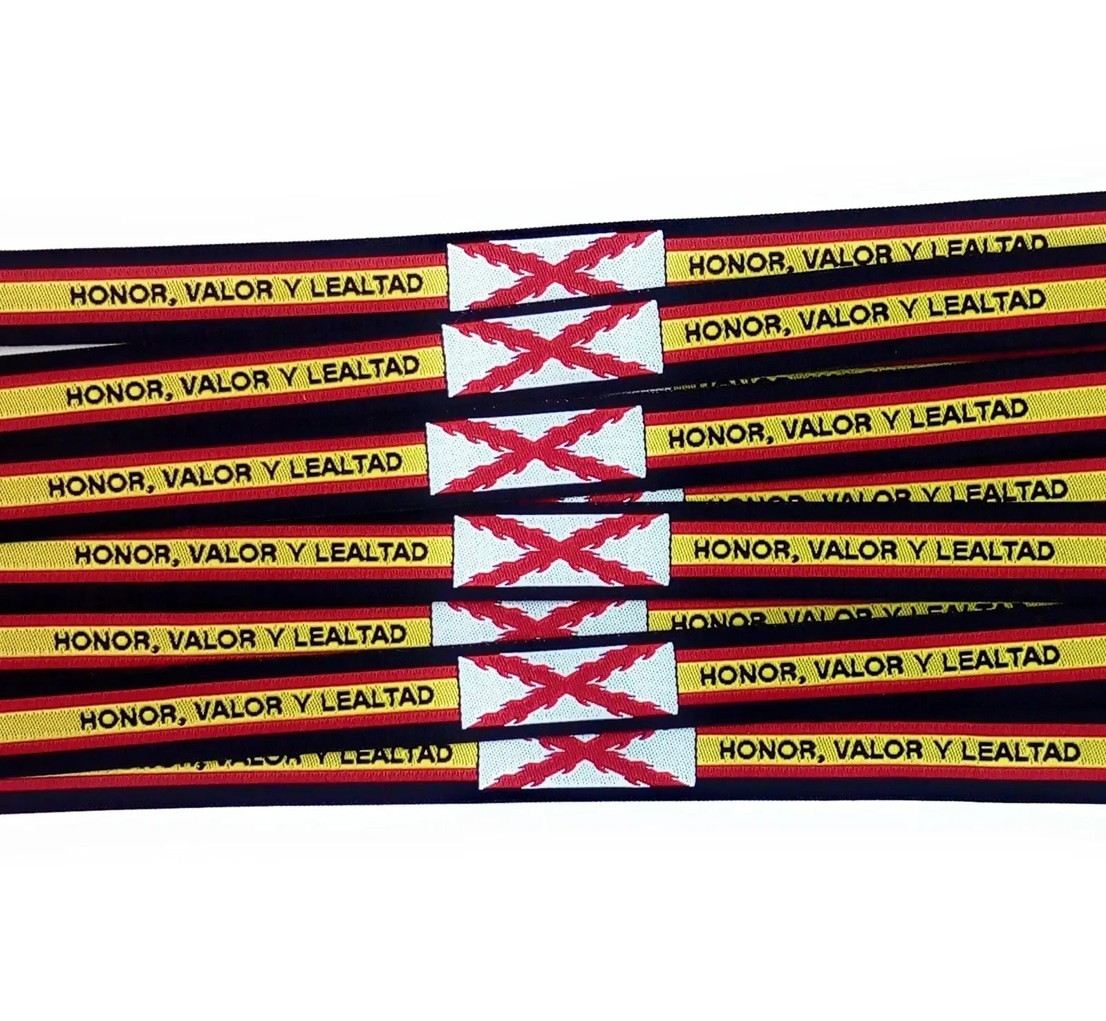 Comprar Pulsera Cruz de Borgoña "Honor, valor y lealtad" Bandera España La Flamenca de Borgoña Patricia Muñoz VOX