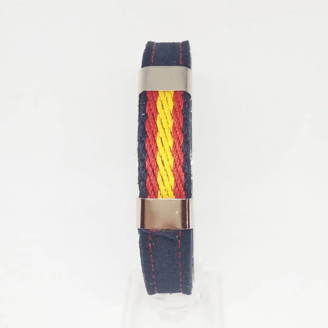 Comprar Pulsera España serraje azul Bandera España La Flamenca de Borgoña Patricia Muñoz VOX