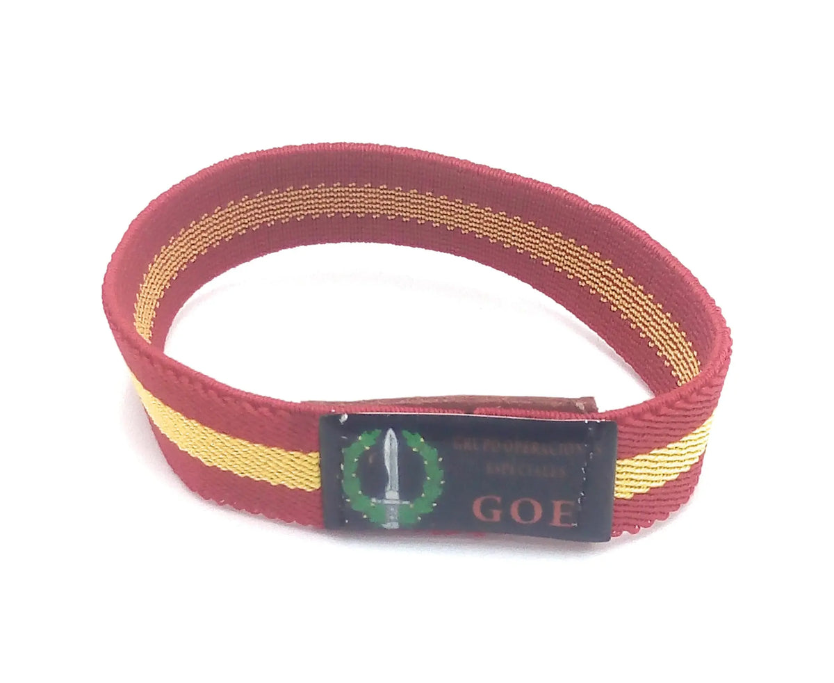 Comprar Pulsera GOE Bandera España elástica Bandera España La Flamenca de Borgoña Patricia Muñoz VOX