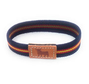 Comprar Pulsera Toro y bandera España elástica azul Bandera España La Flamenca de Borgoña Patricia Muñoz VOX
