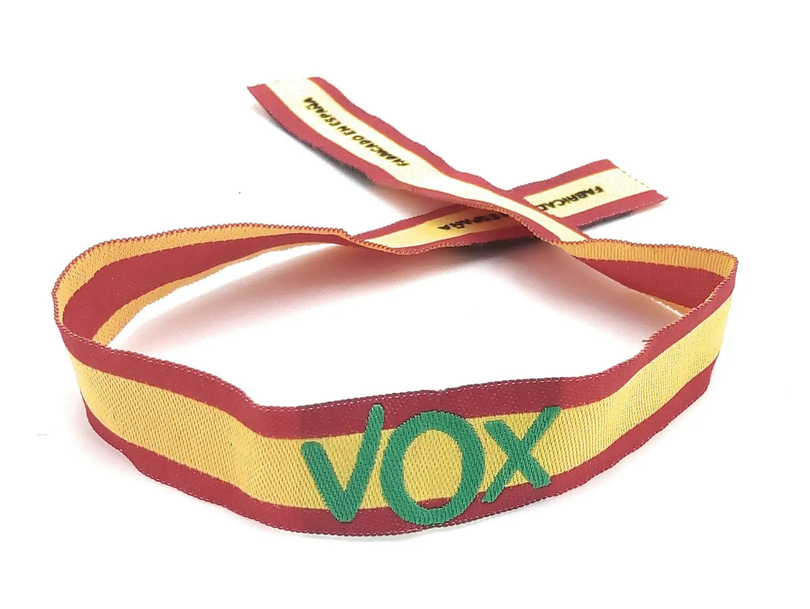 Comprar Pulsera VOX Bandera España tela Bandera España La Flamenca de Borgoña Patricia Muñoz VOX