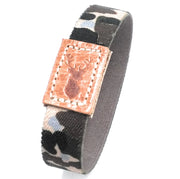 Comprar Pulsera de Caza CIERVO elástica camuflaje Bandera España La Flamenca de Borgoña Patricia Muñoz VOX