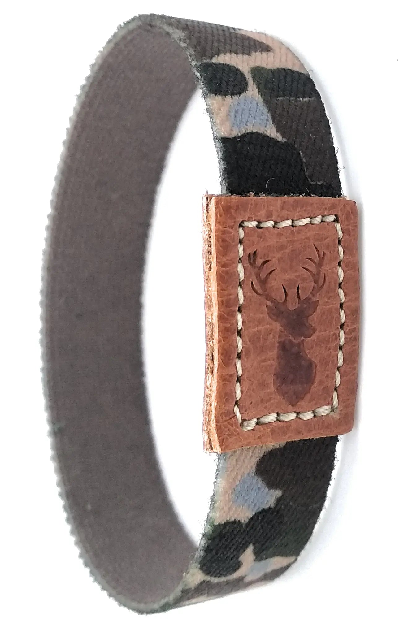 Comprar Pulsera de Caza CIERVO elástica camuflaje Bandera España La Flamenca de Borgoña Patricia Muñoz VOX