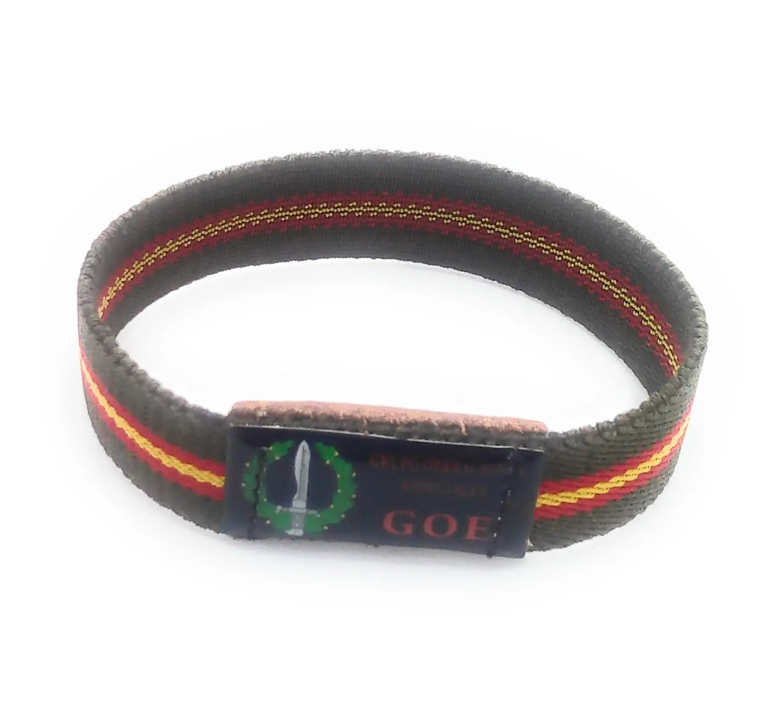 Comprar Pulsera elástica Bandera España GOE verde Bandera España La Flamenca de Borgoña Patricia Muñoz VOX