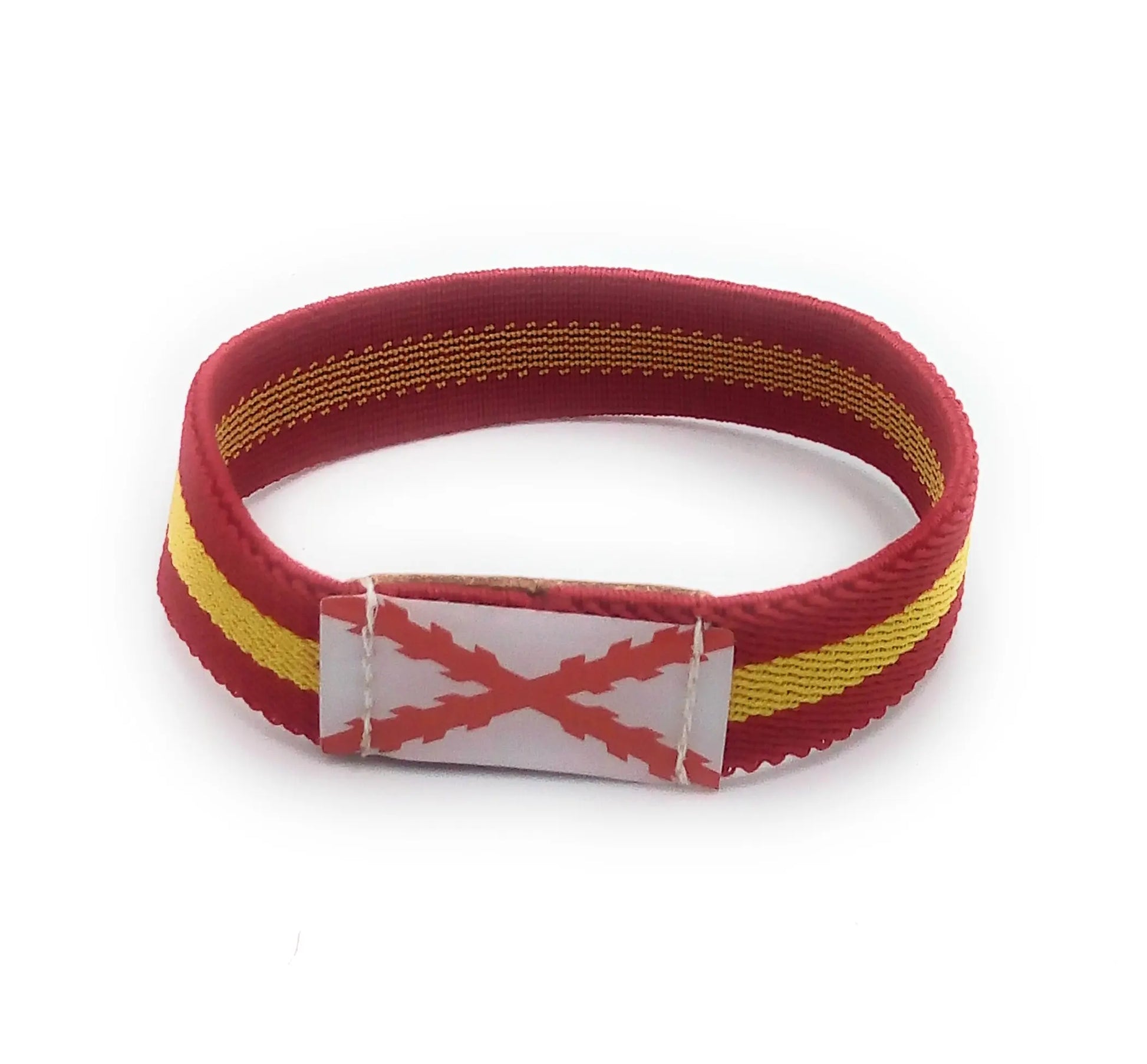 Comprar Pulsera elástica Bandera España y Cruz de Borgoña Bandera España La Flamenca de Borgoña Patricia Muñoz VOX