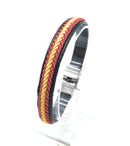 Comprar Pulsera negra trenzada de España Bandera España La Flamenca de Borgoña Patricia Muñoz VOX