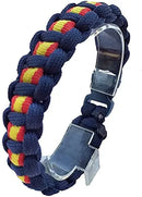 Comprar Pulsera paracord azul Policía bandera de España Bandera España La Flamenca de Borgoña Patricia Muñoz VOX