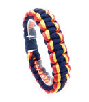Comprar Pulsera paracord bandera España con azul Bandera España La Flamenca de Borgoña Patricia Muñoz VOX
