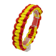 Comprar Pulsera paracord bandera de España Bandera España La Flamenca de Borgoña Patricia Muñoz VOX