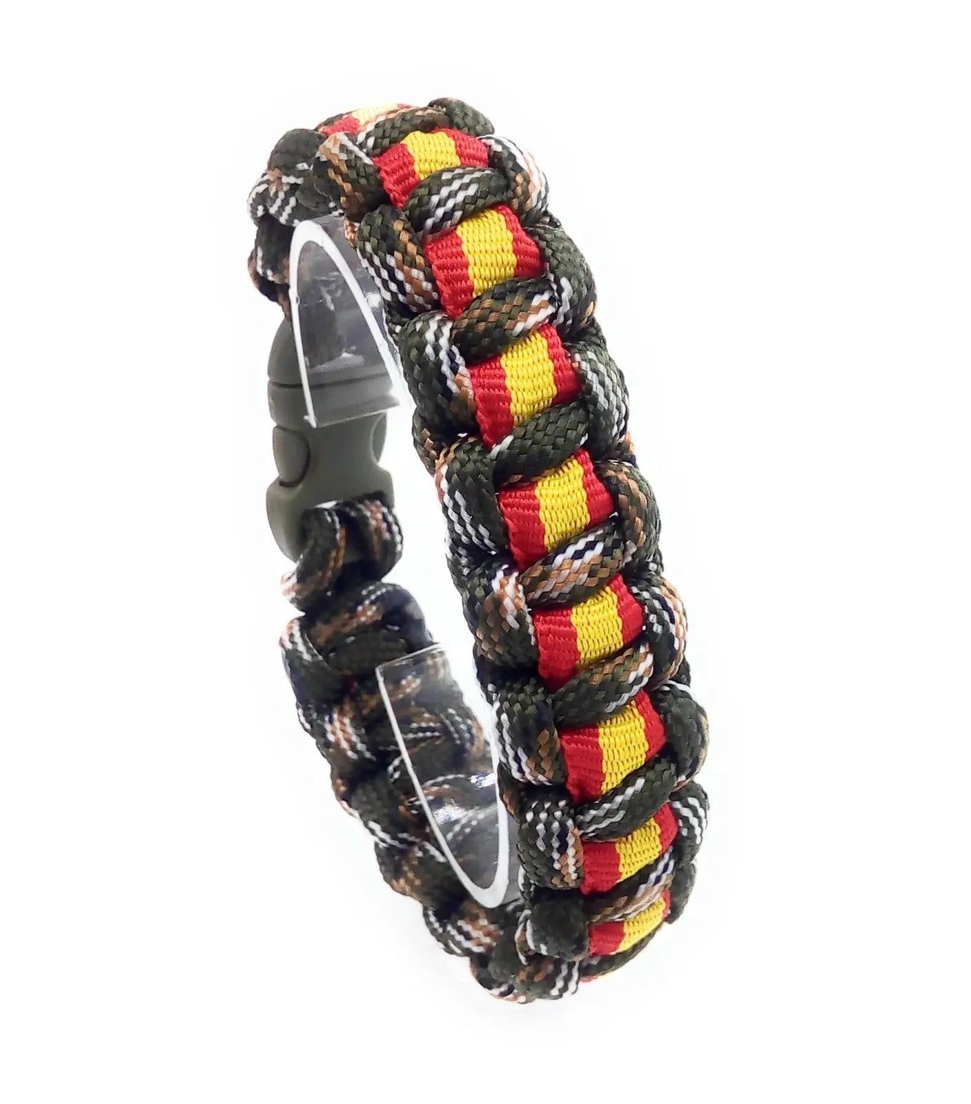 Comprar Pulsera paracord camuflaje bandera España Bandera España La Flamenca de Borgoña Patricia Muñoz VOX