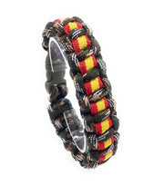 Comprar Pulsera paracord camuflaje bandera España Bandera España La Flamenca de Borgoña Patricia Muñoz VOX