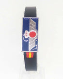 Comprar Pulsera piel Ejército del Aire Bandera España La Flamenca de Borgoña Patricia Muñoz VOX