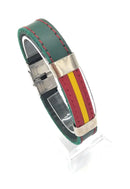 Comprar Pulsera piel con bandera de España en piel Bandera España La Flamenca de Borgoña Patricia Muñoz VOX