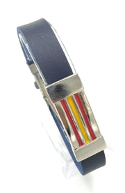 Comprar Pulsera Bandera España piel metálica ancha bandera Bandera España La Flamenca de Borgoña Patricia Muñoz VOX