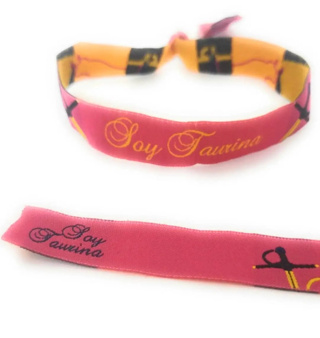 Comprar Pulsera taurina SOY TAURINA rosa capote Bandera España La Flamenca de Borgoña Patricia Muñoz VOX