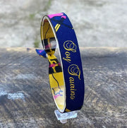Comprar Pulsera taurina SOY TAURINO azul Bandera España La Flamenca de Borgoña Patricia Muñoz VOX