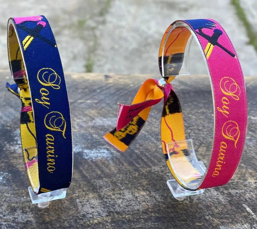 Comprar Pulsera taurina SOY TAURINO azul Bandera España La Flamenca de Borgoña Patricia Muñoz VOX