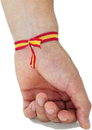 Comprar Pulsera tela Bandera España con lazo y bola Bandera España La Flamenca de Borgoña Patricia Muñoz VOX