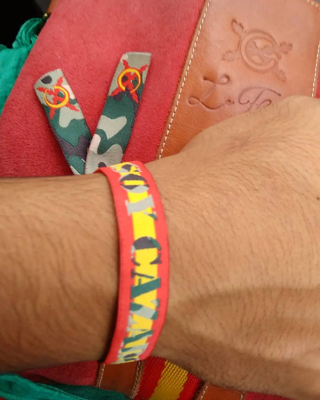 Comprar Pulsera tela SOY CAZADOR Bandera España Bandera España La Flamenca de Borgoña Patricia Muñoz VOX