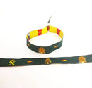 Comprar Pulsera tela VERDE Escudo Nacional, Policía Nacional y Guardia Civil Bandera España La Flamenca de Borgoña Patricia Muñoz VOX