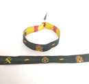 Comprar Pulsera tela VERDE Escudo Nacional, Policía Nacional y Guardia Civil Bandera España La Flamenca de Borgoña Patricia Muñoz VOX