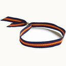Comprar Pulsera tela bandera España azul con bola Bandera España La Flamenca de Borgoña Patricia Muñoz VOX