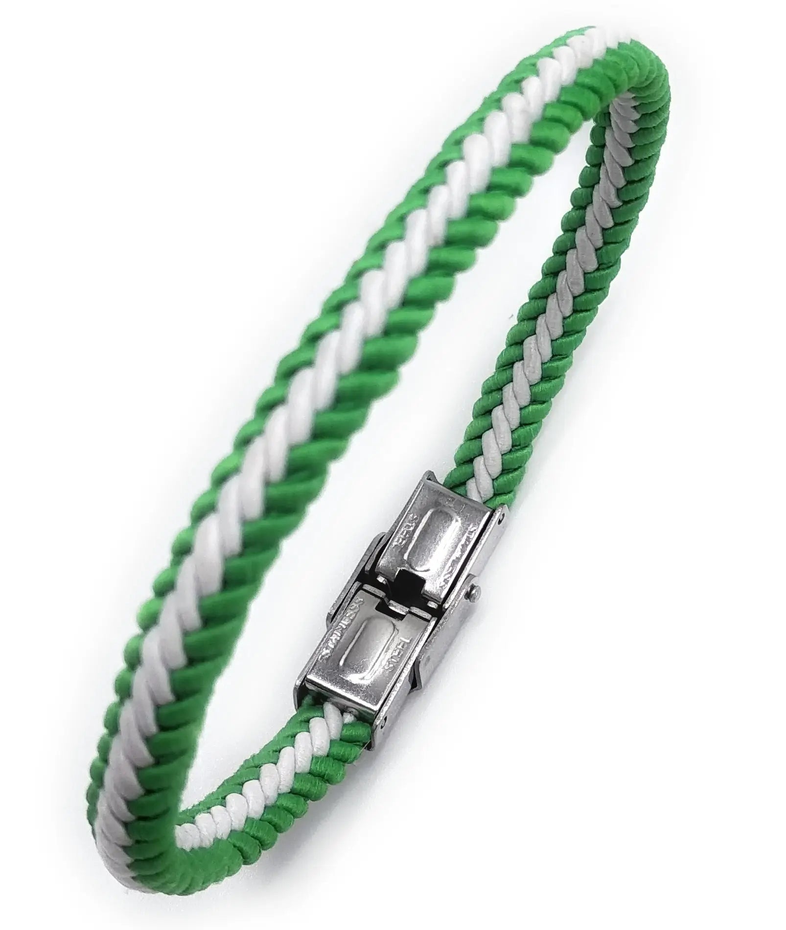 Comprar Pulsera Bandera Andalucía trenzada fina cierre metálico Bandera España La Flamenca de Borgoña Patricia Muñoz VOX