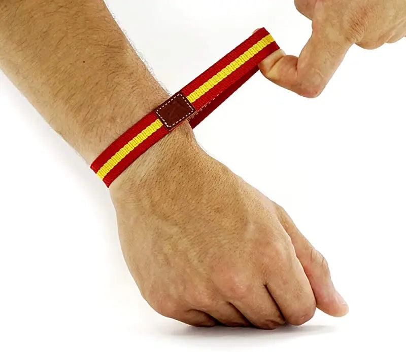 Comprar Set 3 Pulseras Bandera España y Toro elásticas Bandera España La Flamenca de Borgoña Patricia Muñoz VOX
