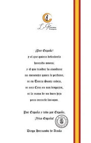 Comprar Set 6 pegatinas Poema brindis de los Tercios Bandera España La Flamenca de Borgoña Patricia Muñoz VOX