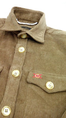 Comprar Sobrecamisa Bandera España hombre Pana marrón Bandera España La Flamenca de Borgoña Patricia Muñoz VOX