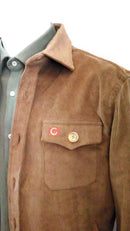 Comprar Sobrecamisa Bandera España hombre Pana marrón Bandera España La Flamenca de Borgoña Patricia Muñoz VOX